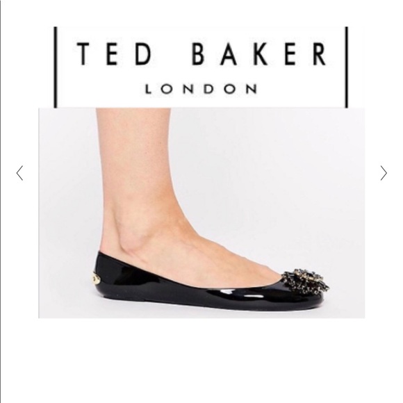 Ted Baker Anislee Black Jelly Flats 